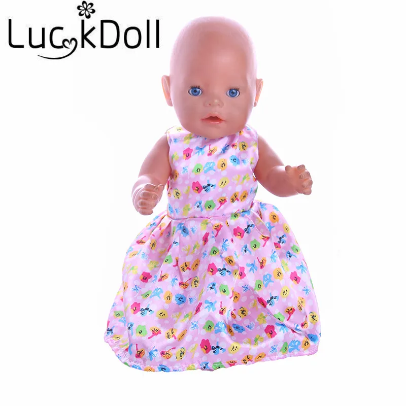 8 Новое поступление модное платье ручной работы подходит для детей 18 дюймов/43 см