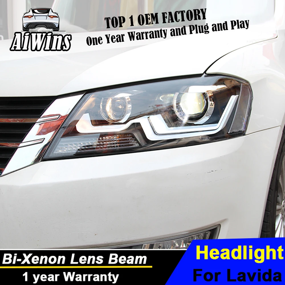Светодиодный фонарь Aiwins Style для Volkswagen Lavida светодиодный фар 2013-2014 drl H7 hid