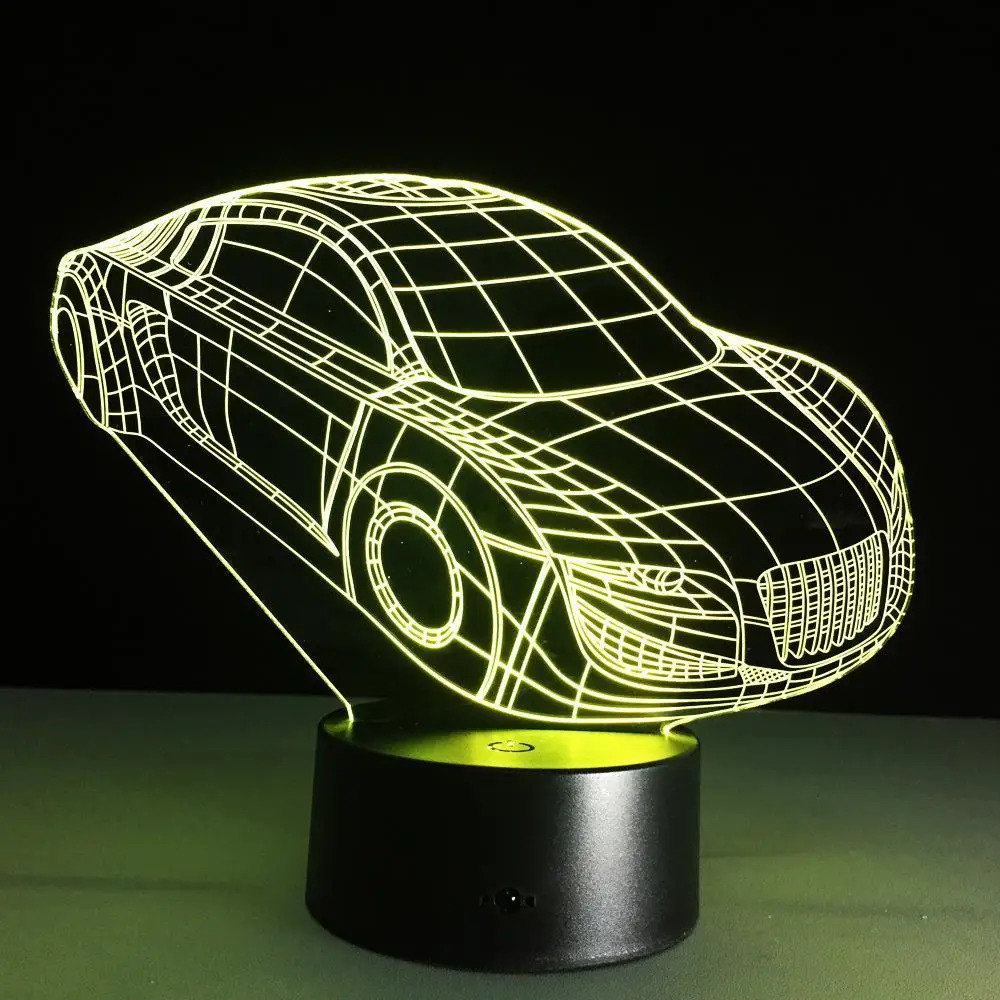 Соляная лампа автомобиля Пособия по немецкому языку четыре кольца 3d иллюзия