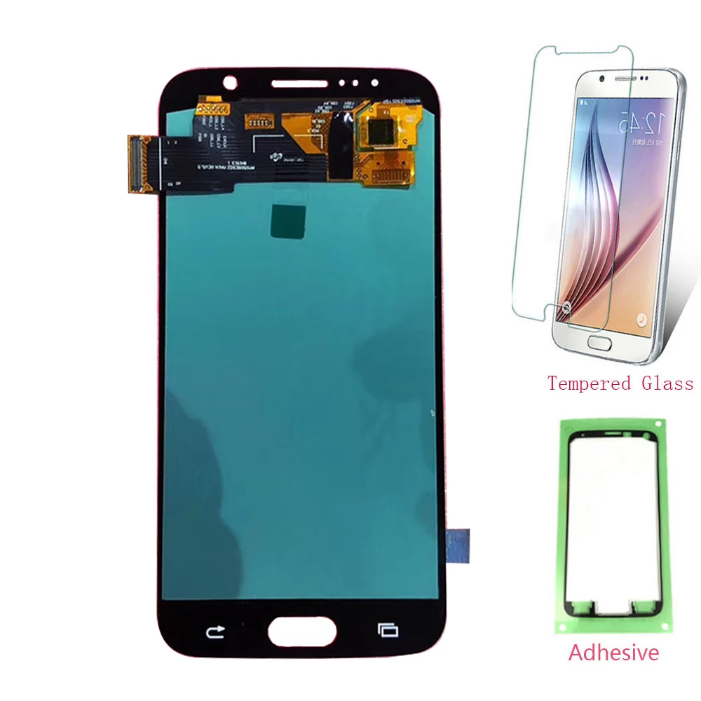 ЖК дисплей OLED для samsung S6 G920F G920FD Дисплей Сенсорный экран планшета Galaxy G920FQ|Экраны