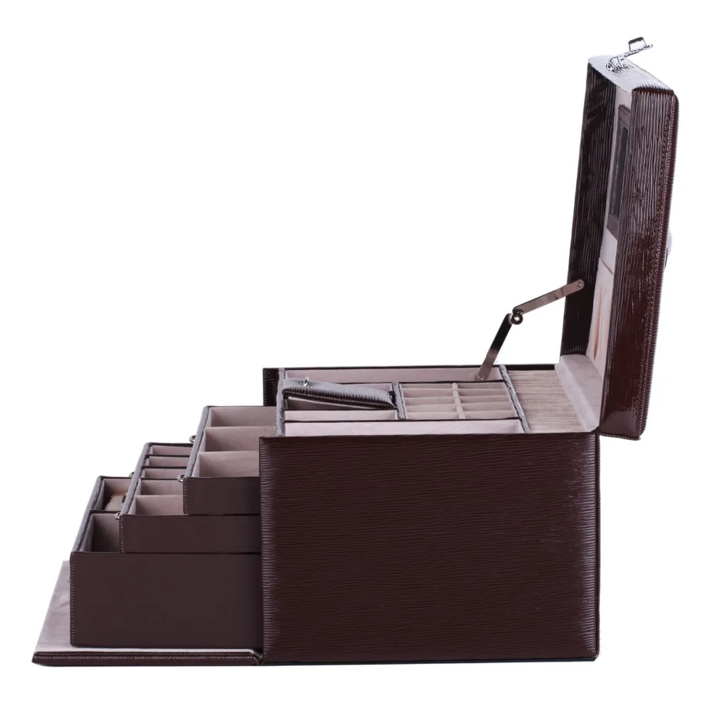 Большая коробка для ювелирных изделий браслет дорожная сумка часы чехол