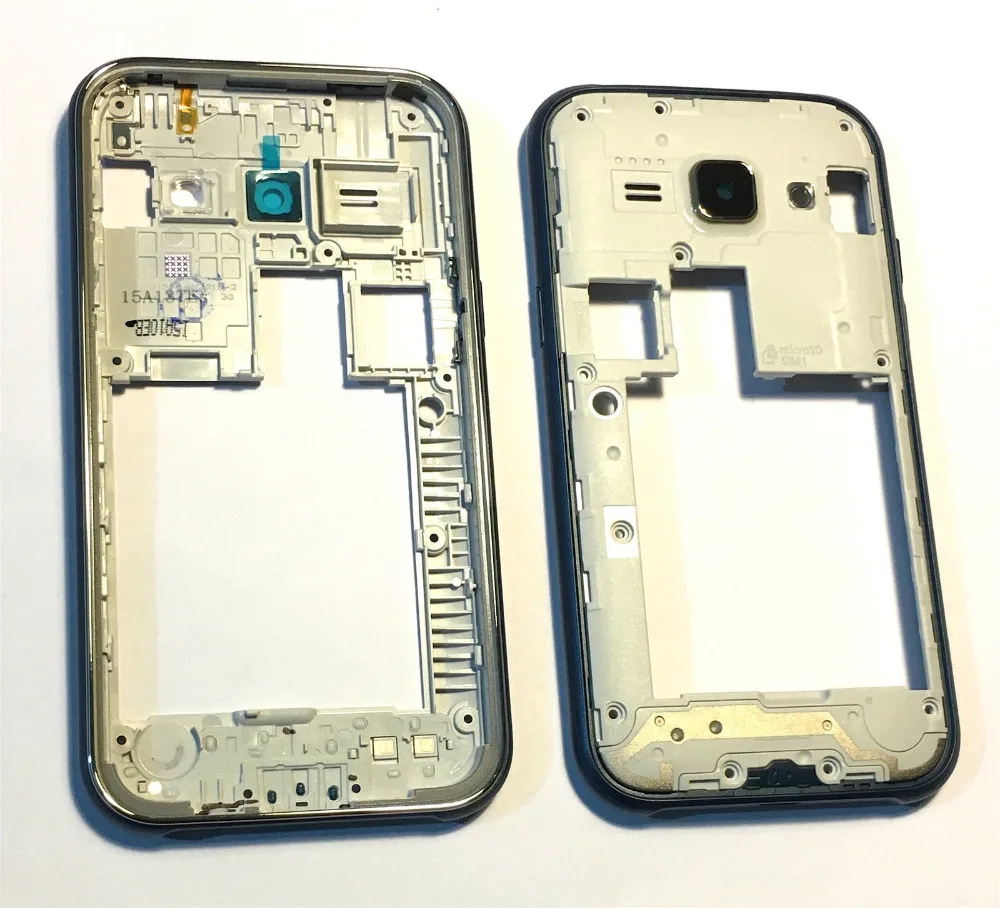 Для Samsung Galaxy J1 SM J100 J100F J100H белый/синий цвет задний корпус рамка пластина Средний
