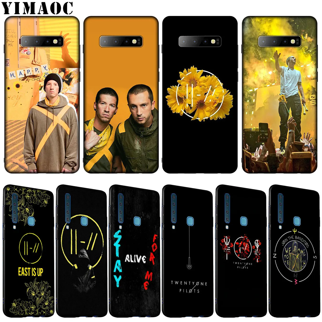 Мягкий силиконовый чехол YIMAOC Twenty one pilots pop для Samsung Galaxy S10 E S9 S8 Plus S6 S7 Edge S10e TPU черный