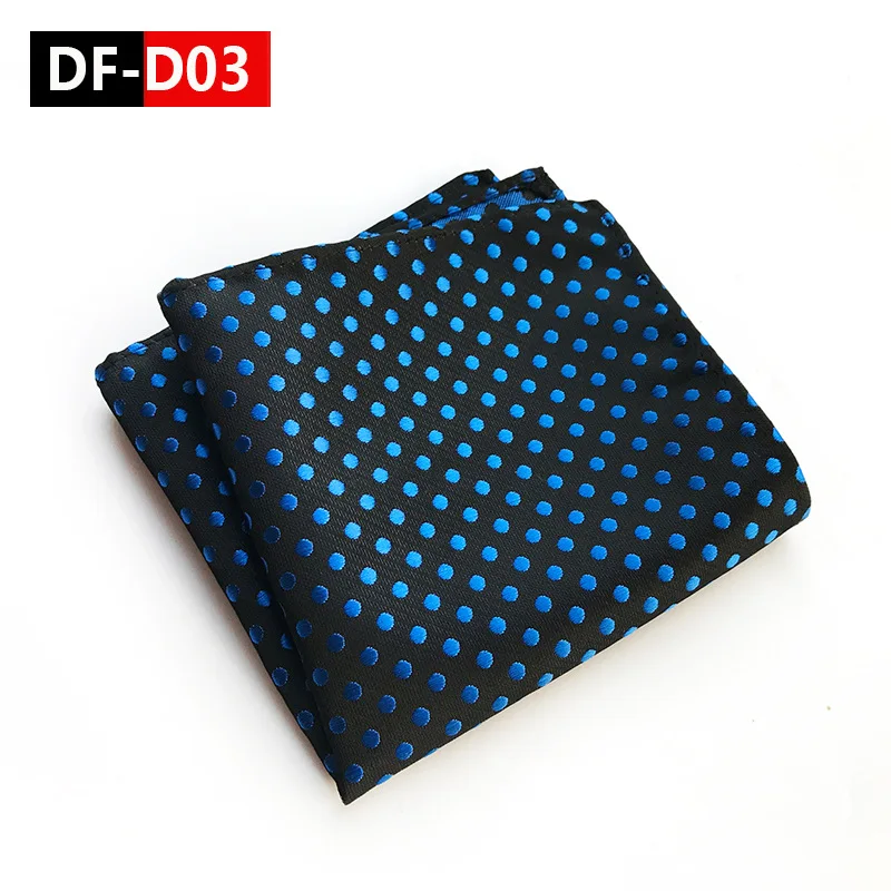 DF-D03 Уникальный дизайн, качественные модели, 25x25 см, полиэстер, карманное полотенце для мужчин, деловая мода, Эксклюзивное платье, карманное полотенце - Цвет: DF-D03