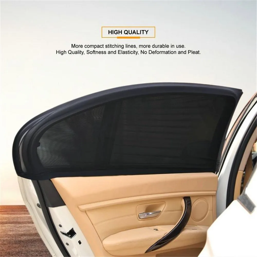 2Pcs Car Window Sun Shade Curtain Auto Shield UV Protection Cover Sunshade Protector Shades For Car|Заднее стекло| |