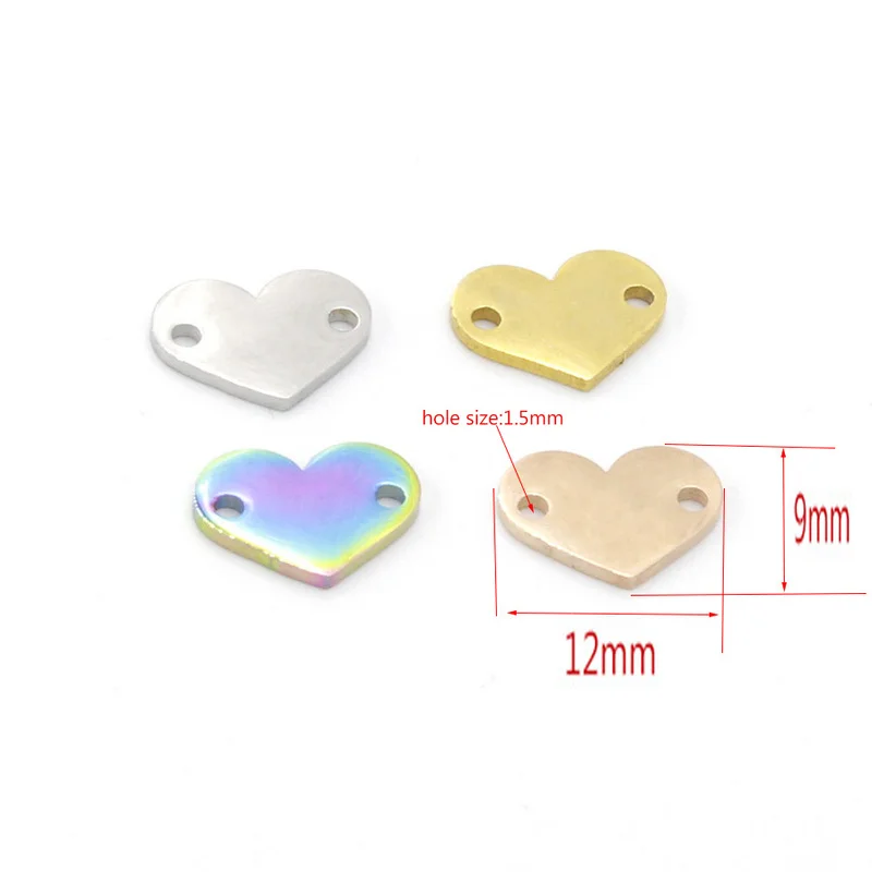 Подвеска для браслета из нержавеющей стали 2 шт./лот|Ювелирная фурнитура и