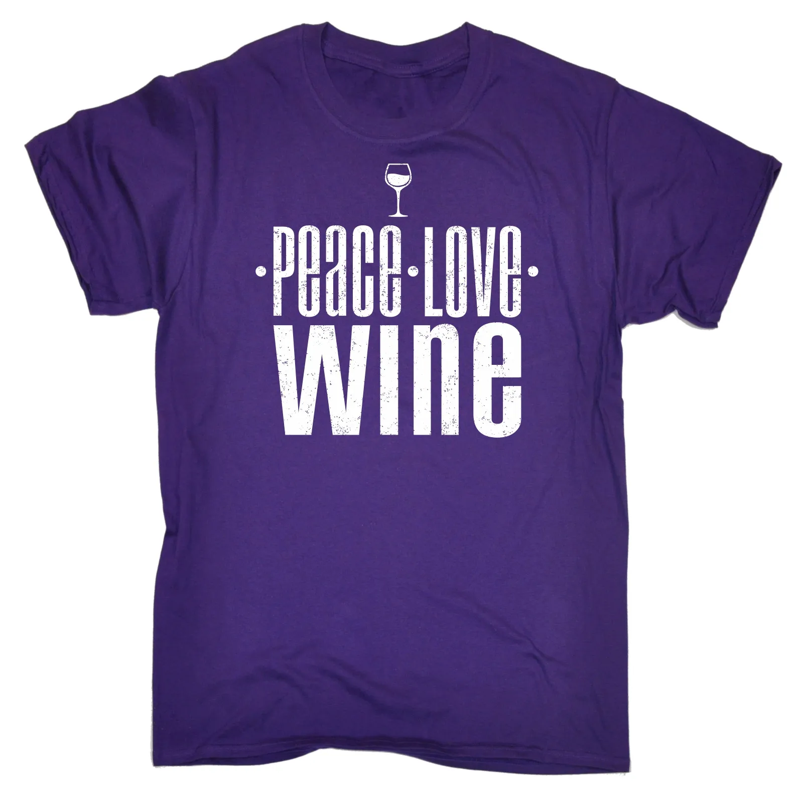 Футболка с надписью PEACE LOVE WINE вечерние футболки для питья вина паба забавный
