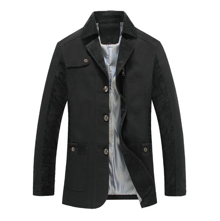 2015 New Autumn Men's Suit Jacket Men Blazer Cultivating Cotton Leisure Causal Suits Tide Big Size M-3XL | Мужская одежда