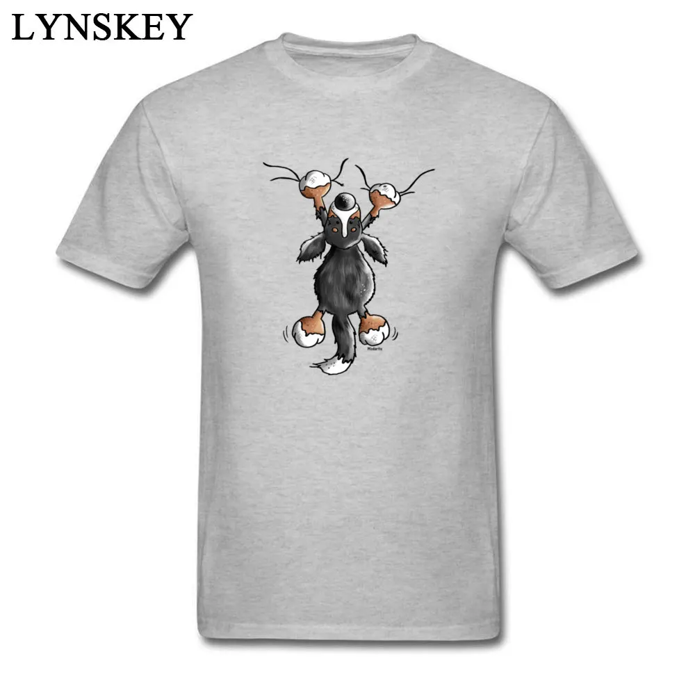 Sweet Bernese Mountain Dog Design T Shirt Man Cotton Tees Shirts Breathable Fabric Cartoon Customized Funny | Мужская одежда