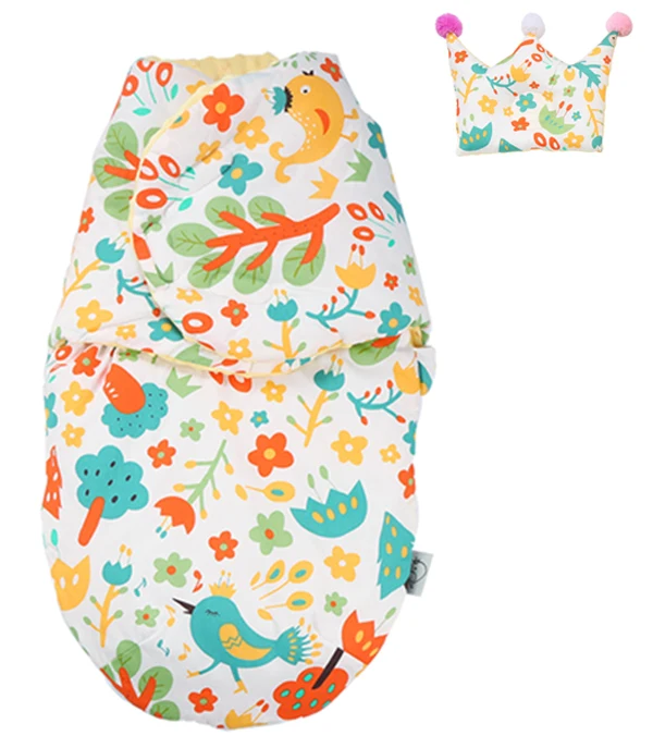 Birds Sets Спальный мешок для новорожденных, детский спальный мешок для маленьких девочек и одеяла для мальчика, хлопковый детский зимний спальный мешок с детской подушкой - Цвет: Birds Sets
