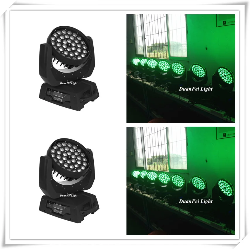 12 партий светодиодная моющаяся движущаяся головка 36x10 Вт 4 в 1 lyre zoom rgbw dmx головка|dj