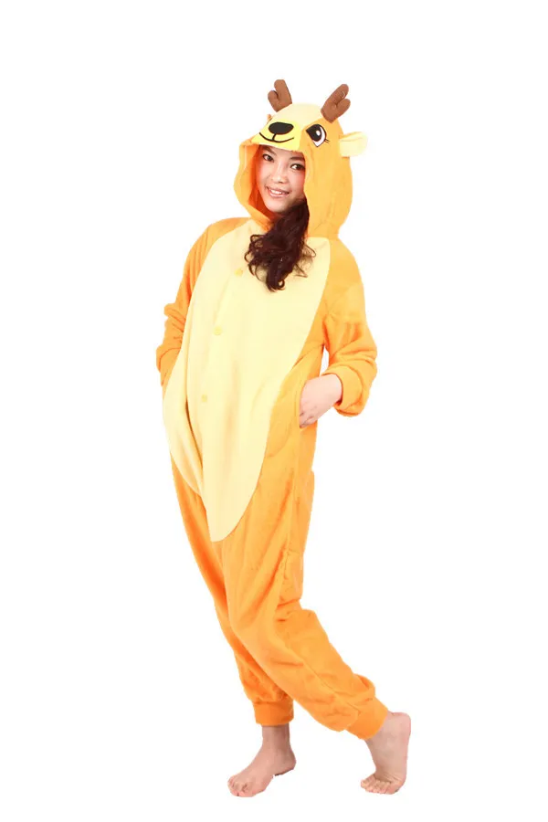 Animal Costume Cosplay Adult Pyjamas JP pink blue yellow Penguins tiger bee sheep and pigs deer owl Pajamas |