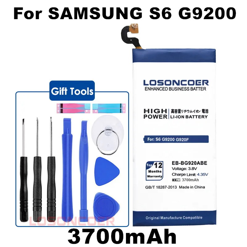 Новые поступления 3600 мАч EB BG920ABE Батарея для оригинальный Samsung Galaxy S6 G9200 G920f G920i G920A