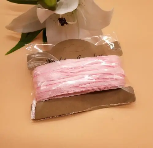 Pink REDJCK 10 м \ ЛОТ 3 мм ширина атласная лента 34 цвета полиэстер Твердые тесьма ленты для DIY Материал Вышивание подарок обёрточная бумага упаковка - Цвет: Pink