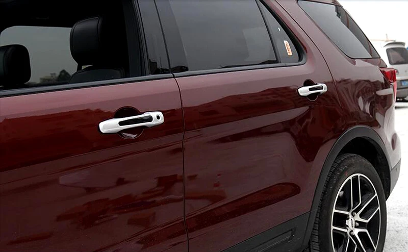 8 шт. декоративные накладки на дверные ручки для Ford Explorer 2011 2012 2013 2014 2016 2017 2018