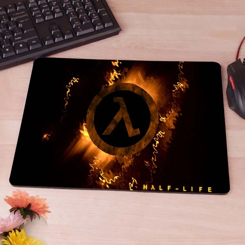 18x22cm MaiYaCa Half Life 2 Logo компьютерный коврик для мыши коврики для украшения рабочего стола Нескользящий Резиновый Коврик - Цвет: 18x22cm