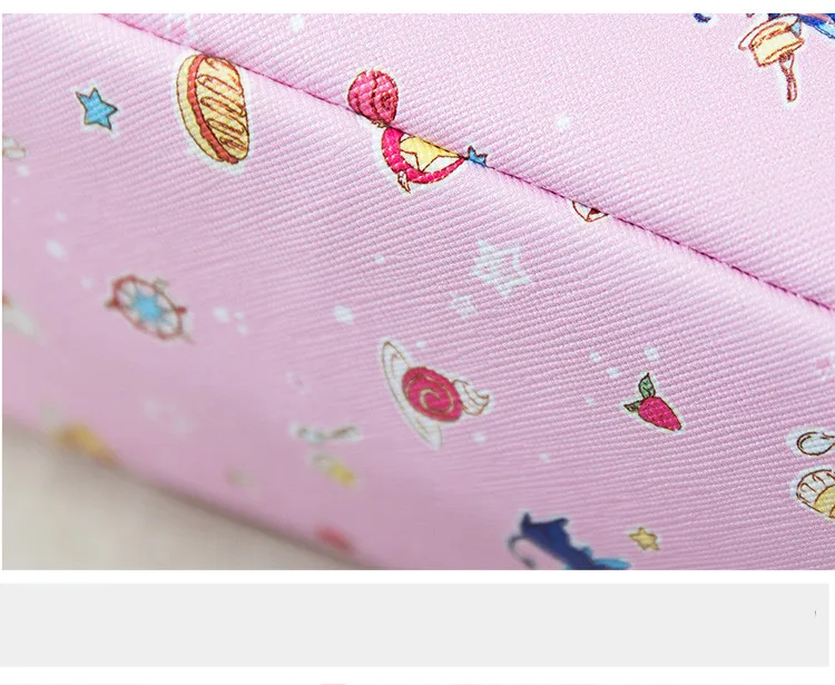 Аниме Captor KINOMOTO SAKURA, реквизит для косплея, полиуретановый чехол для ручки, сумка для хранения, для женщин и девочек, большая вместительность, многофункциональный клатч, Новинка