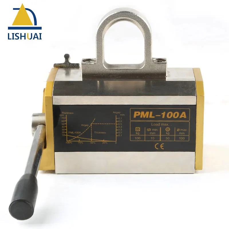 Постоянный Магнитный подъемник LISHUAI 100 кг (фунта)/Постоянный подъемный магнит для