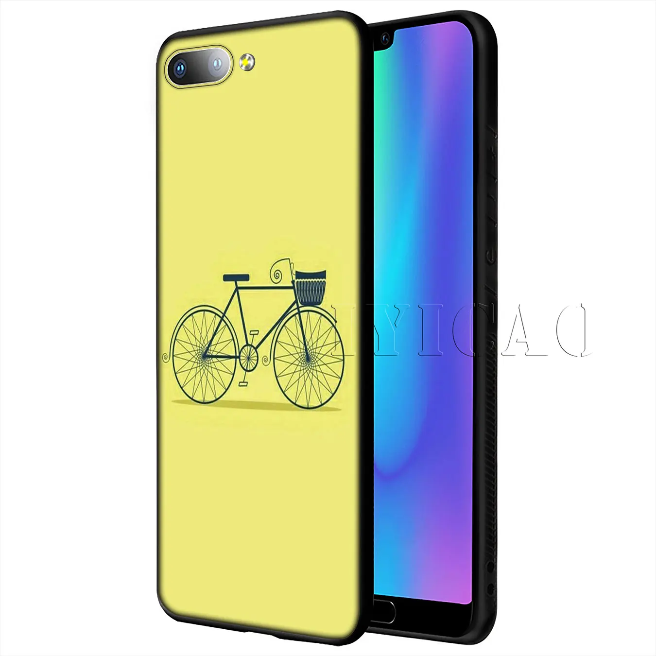 Мягкий чехол для велосипеда IYICAO Coqu Huawei P20 Pro P10 P8 P9 P30 Lite Mini 2017 P Smart 2019 | Мобильные