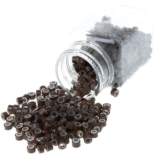 500 шт. силиконовые алюминиевые микрозвенья для наращивания волос 5 0*3 0 мм|micro link