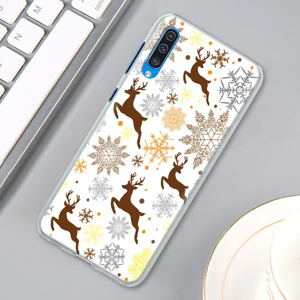 07 Счастливого Рождества год Лось snowma чехол КРЫШКА ДЛЯ samsung Galaxy A30 A40 A50 A70 A6 A8 плюс A7 A9 M30 чехол для телефона Coque - Цвет: 07