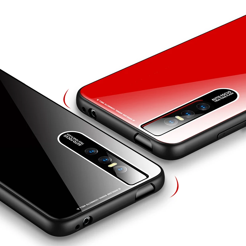 ДЛЯ VIVO V15 V 15 чехол V15Pro градиент Аврора плексиглас задняя крышка телефона для Pro