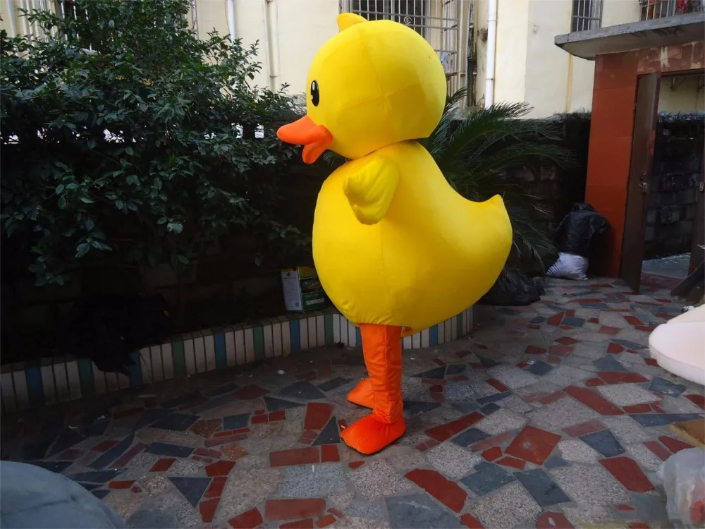 

Yellow duck mascot costume Adult sized