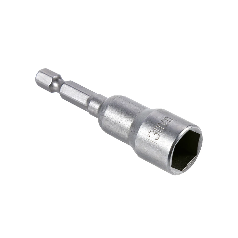 1x 13mm Vastar 1 шт. быстросъемная Магнитная отвертка держатель бит 1/" шестигранный хвостовик 6 мм-14 мм электрическая отвертка рукав держатель сверла - Цвет: 1x 13mm