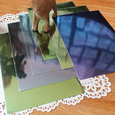 A4 Forever Green Color Shades зеркальная доска 250GSM Крафт бумажная карточка для вечеринки
