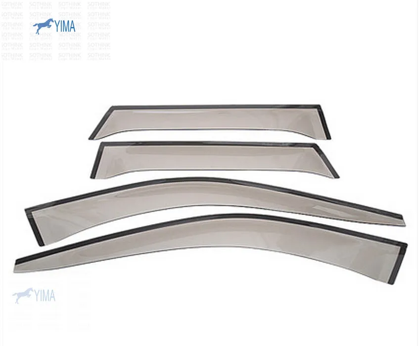 

Yimaautotrims Window Visors Awnings Wind Rain Shield Deflector Visor Guard Vent Cover For Land Rover Discovery Sport 2015 - 2019