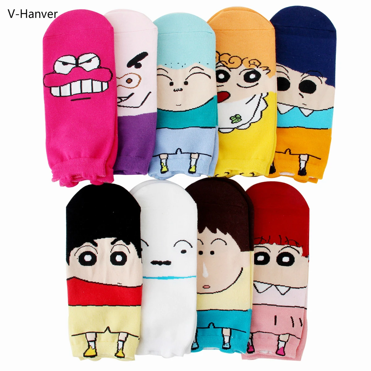 Новинка милые носки с 3D принтом собаки поросенка забавные унисекс Sox Crayon Shin Chan Femmes