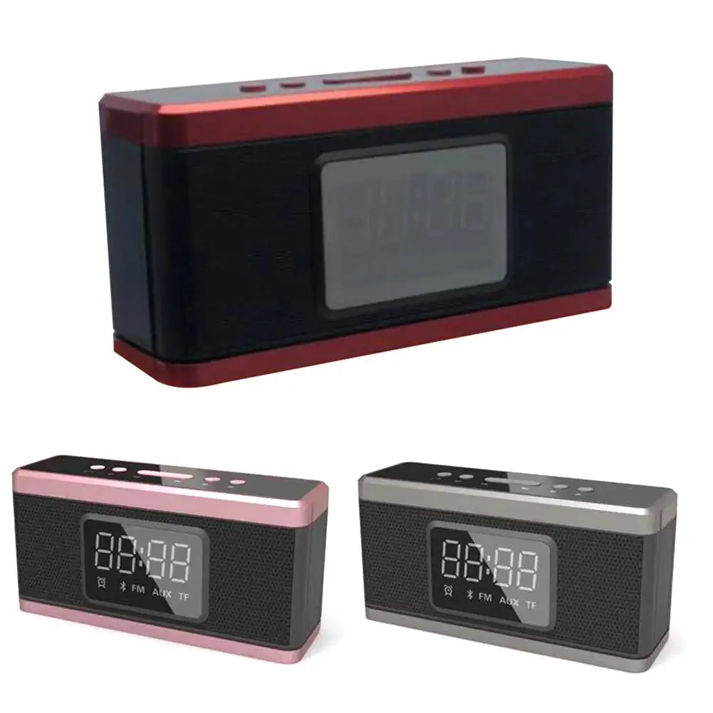 X32 Bluetooth Speaker Multifunction Wireless Portable Subwoofer Clock Alarm Display Gift Deep Bass Stereo | Электроника