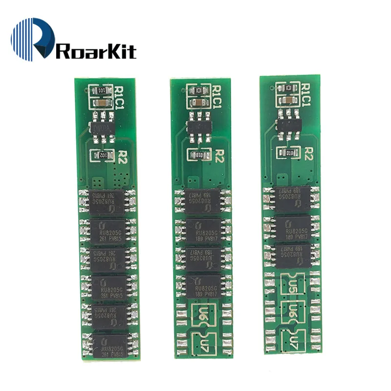 10 шт./лот 1S 15A 3 7 В Li Ion 3MOS 4MOS 6MOS BMS PCM плата защиты аккумулятора для литиевой батареи