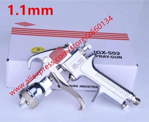 1.1mm Гравировальный знак из нержавеющей стали, JGX-502, профессиональная Аэрограф, гравитационные кормушки 1,4 мм 1,8 мм с чашкой 400 мл - Цвет: 1.1mm