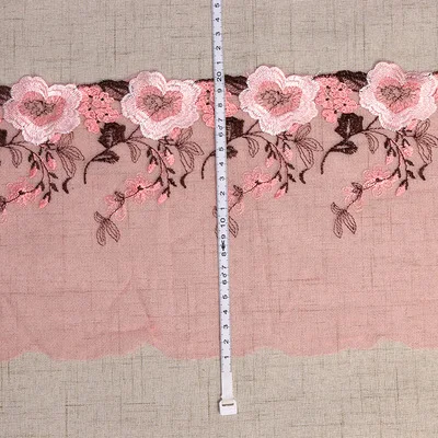 Сетчатая кружевная ткань с вышивкой 1 ярд Одежда для куклы Барби юбка сделай сам