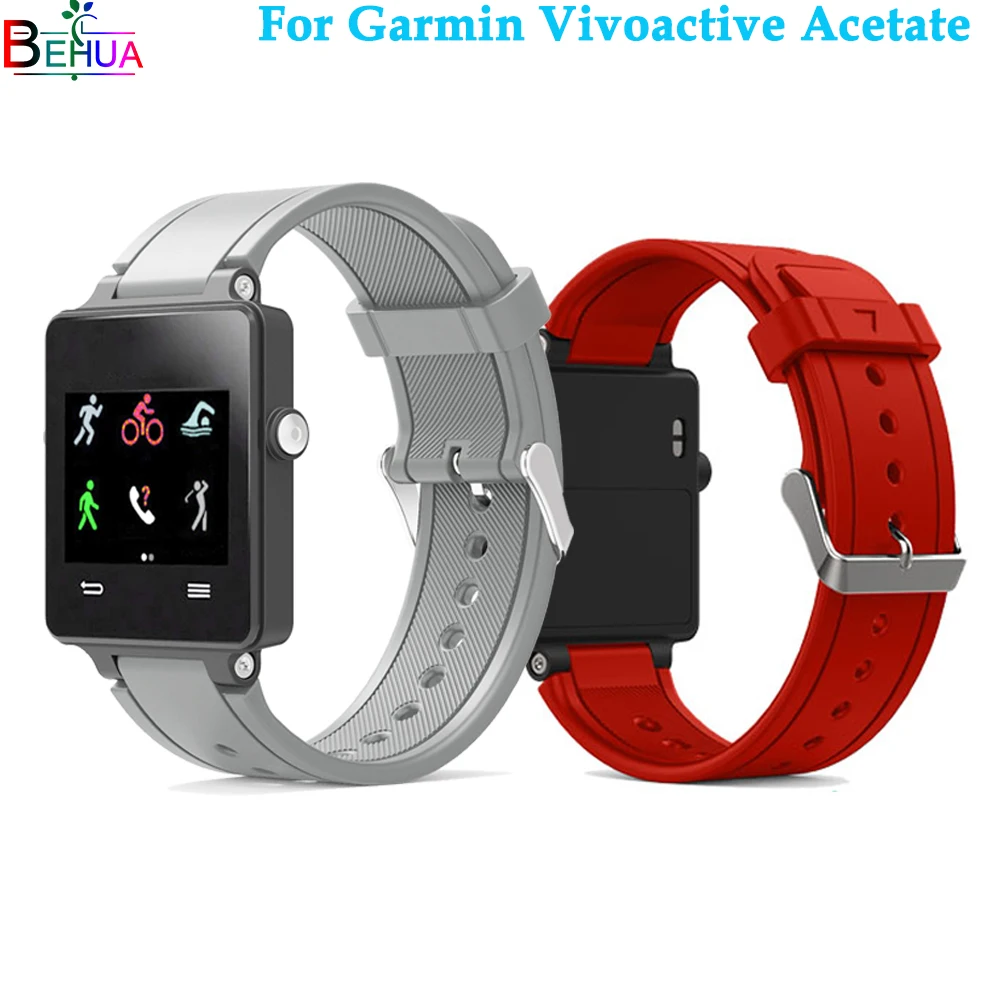 Спортивный силиконовый ремешок для наручных часов Garmin vivoactive acetate сменный Новый |