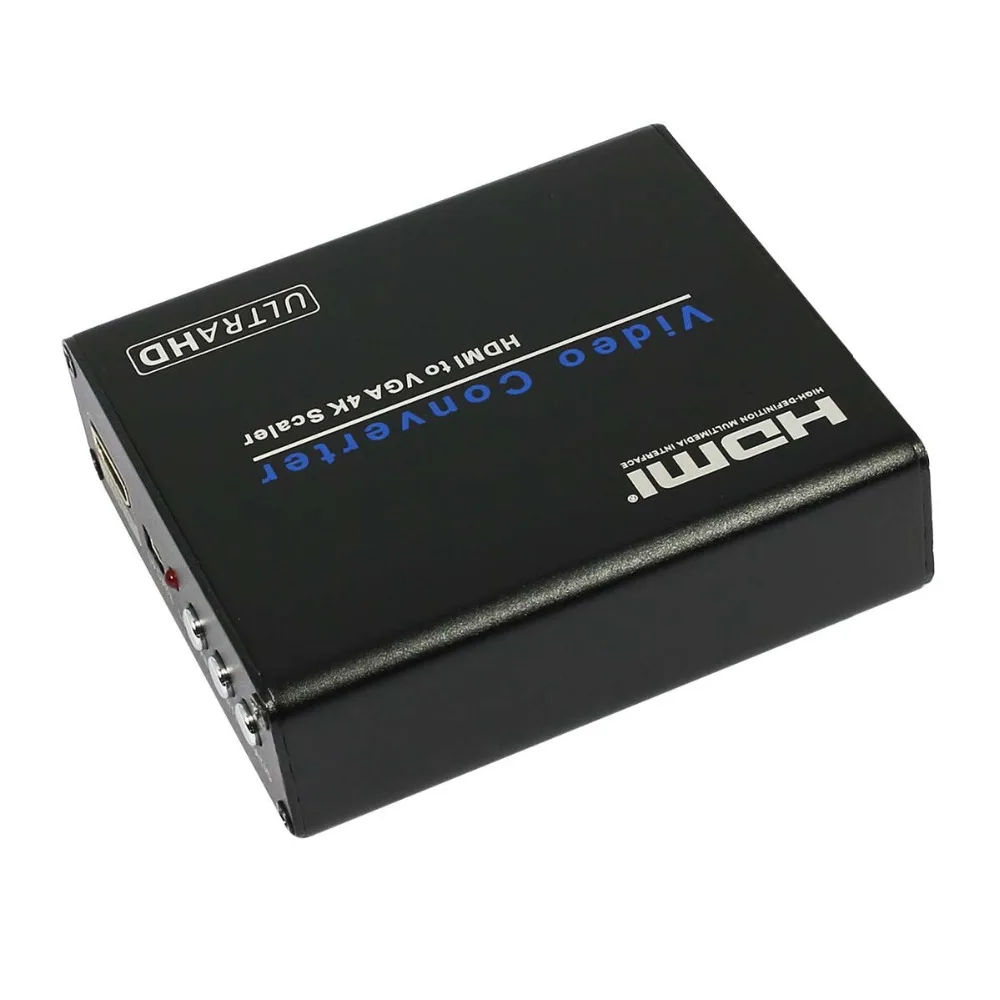 4 К x 2 1080 P HDMI TO VGA Adapter цифро-аналоговый видео аудио конвертер адаптер Box для