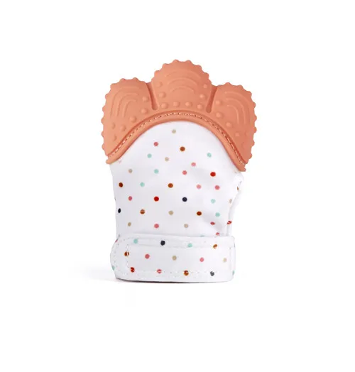 Orange red Детские Силиконовые варежки, Детские Соска, молярные перчатки, Прорезывание Зубов, жевательный Прорезыватель для кормления, детские перчатки, царапины для новорожденных - Цвет: Orange red