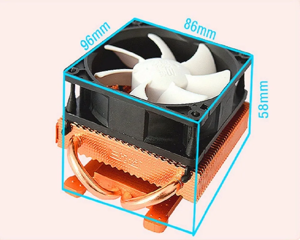 PCcooler K80 80 мм вентилятор 2 heatpipe Графический кулер, Видеокарта кулер охлаждения VGA 8 см вентилятор GPU радиатор