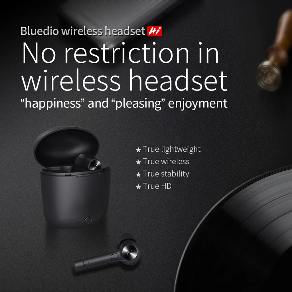 Беспроводная Bluetooth-гарнитура VOBERRY Bluedio объемные стереонаушники с датчиком