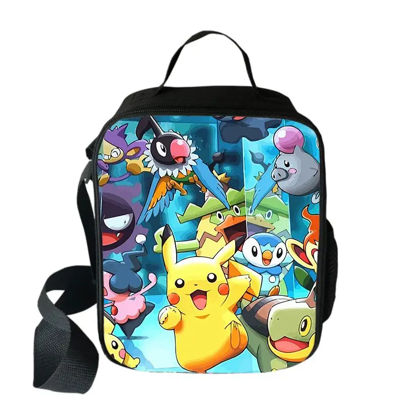 Pokemon Haunter Eevee сумка-холодильник с героями мультфильмов для девочек, портативные термо-пищевые сумки для пикника для школьников, для мальчиков, сумка для обедов Tote