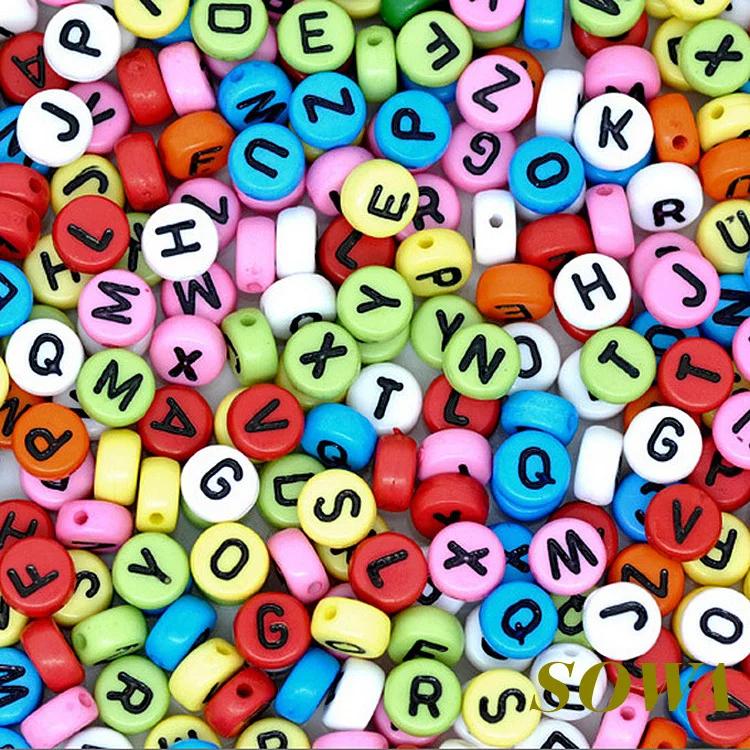 Бесплатная доставка 7 мм разделитель 100 шт./лот смешанные белые акирльные