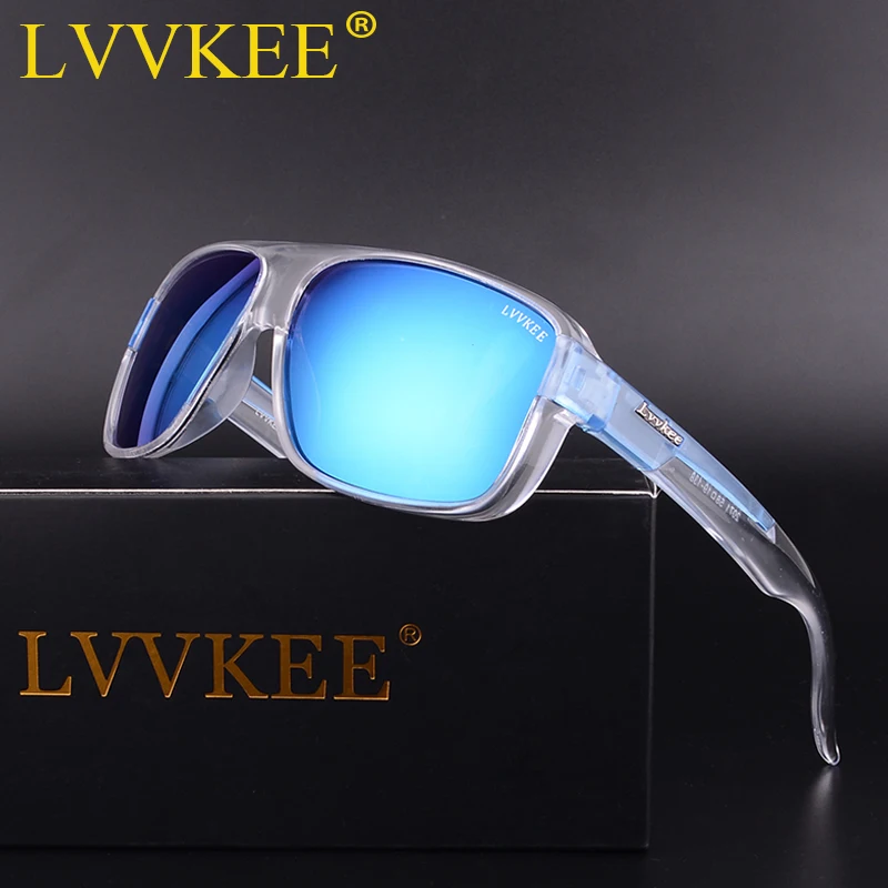 

LVVKEE 2018 Brand Male Polarized Sunglasses Outdoor sports Men/Women Transparent Colorful frame Sun Glasses oculos mormaii surf