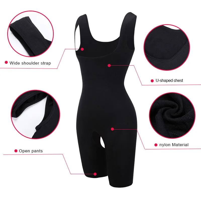 HEXIN Для женщин Full Body Shaper Бесшовные фирма Управление Фаха на талию с подгрудной