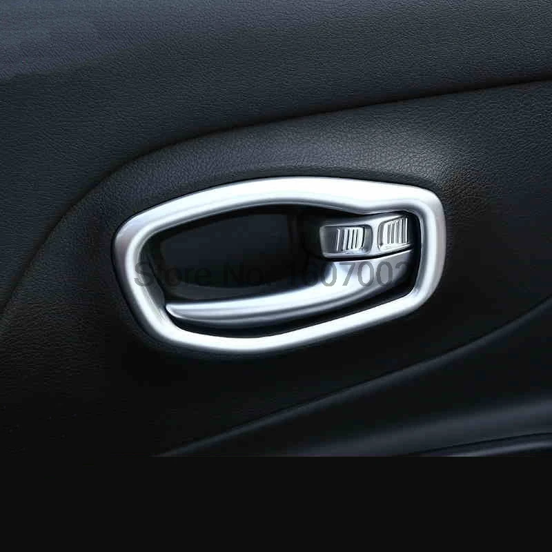 

Для Jeep Renegade 2016 ABS хромированная, для внутренней дверной ручки Bowl автомобильные аксессуары левая отделка автозапчасти