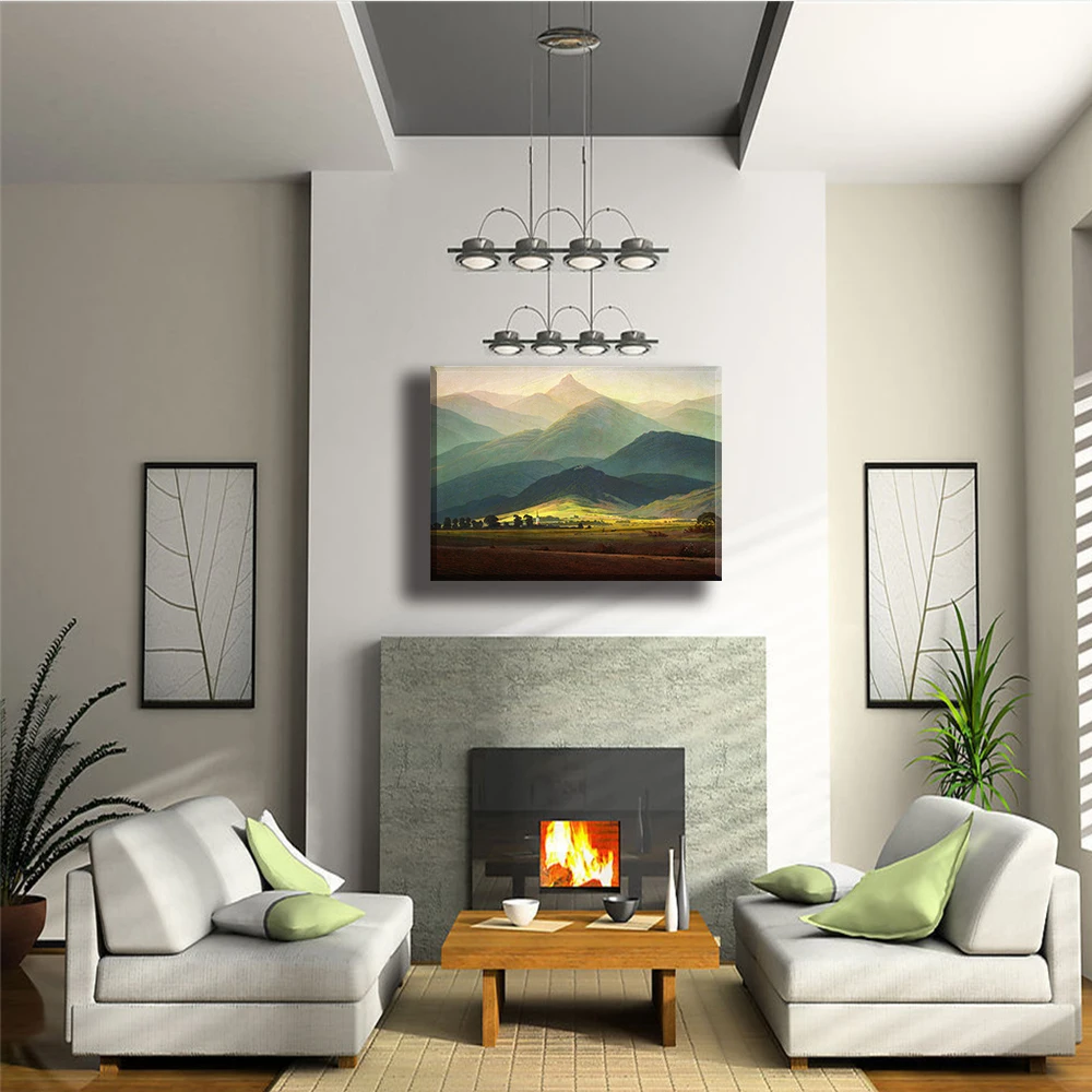 Картина на холсте современный принт Безрамное искусство пейзаж украшение дома
