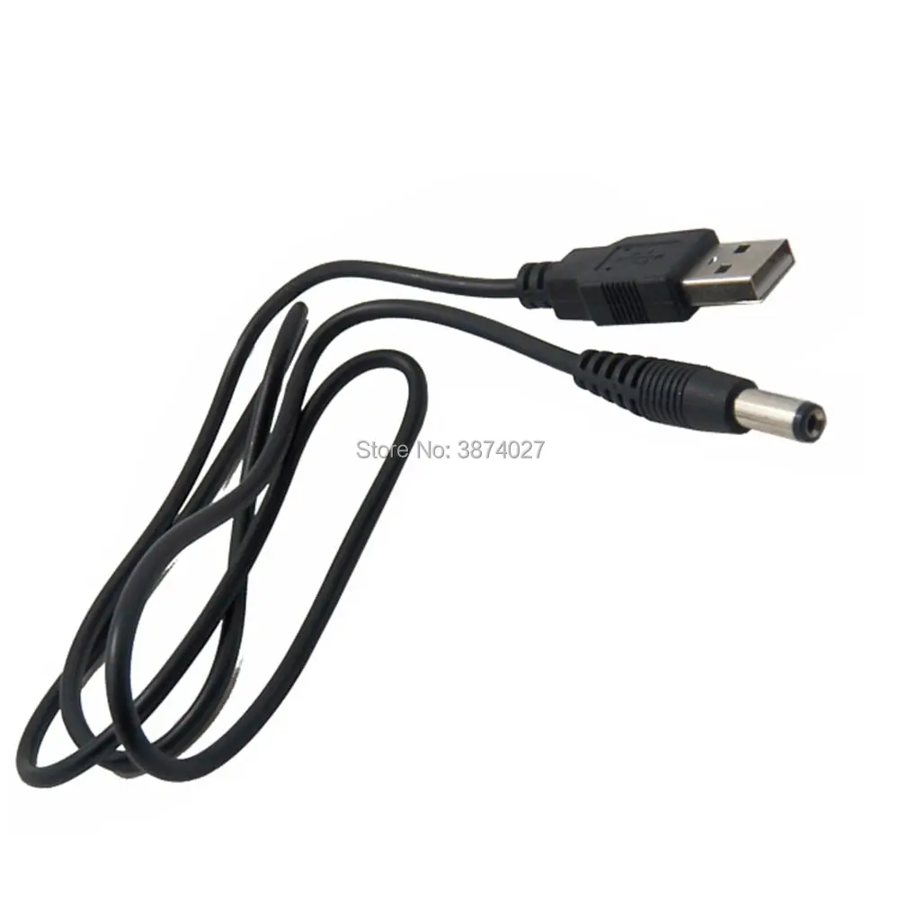 Адаптер для цилиндрического гнезда 0 8 м USB к 5 мм кабель в + DC Jack (5 5x2 1 мм)|Кабели USB| |