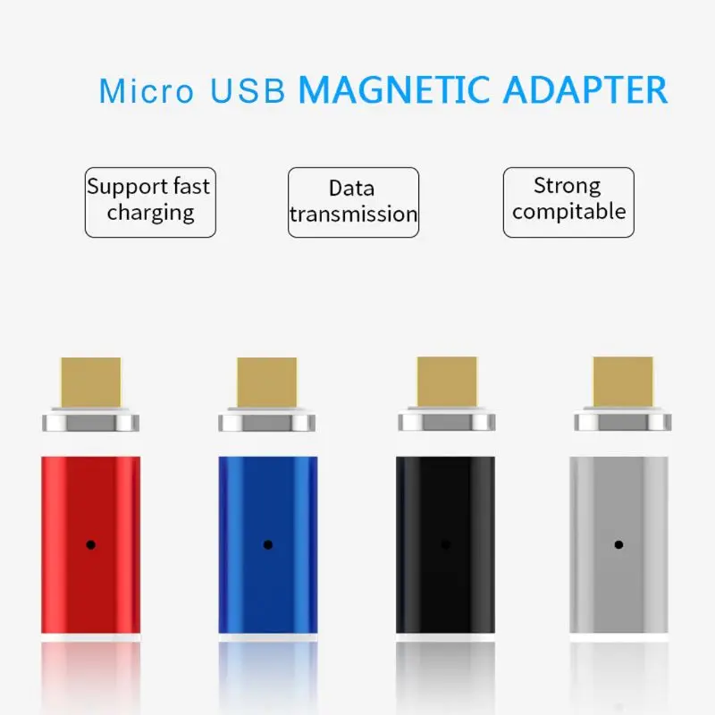 Магнитный Micro USB адаптер для зарядки и передачи данных Samsung Huawei Xiaomi HTC Android Smart Phone