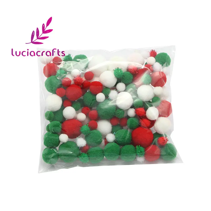 Mixed color 3 Lucia crafts 20 г разные помпоны смешанные цвета мягкие помпоны DIY ручной работы детские игрушки аксессуары для шитья J0601 - Цвет: Mixed color 3