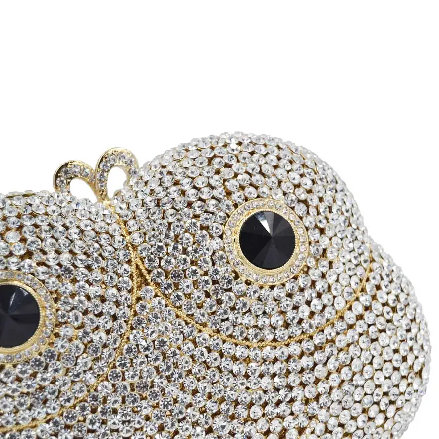 В виде медведя из мультфильма маска на глаза для женщин клатч Золотой модная